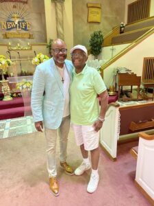 Pastor Benjamin E. Davis and Rev. Mulbe Dillard