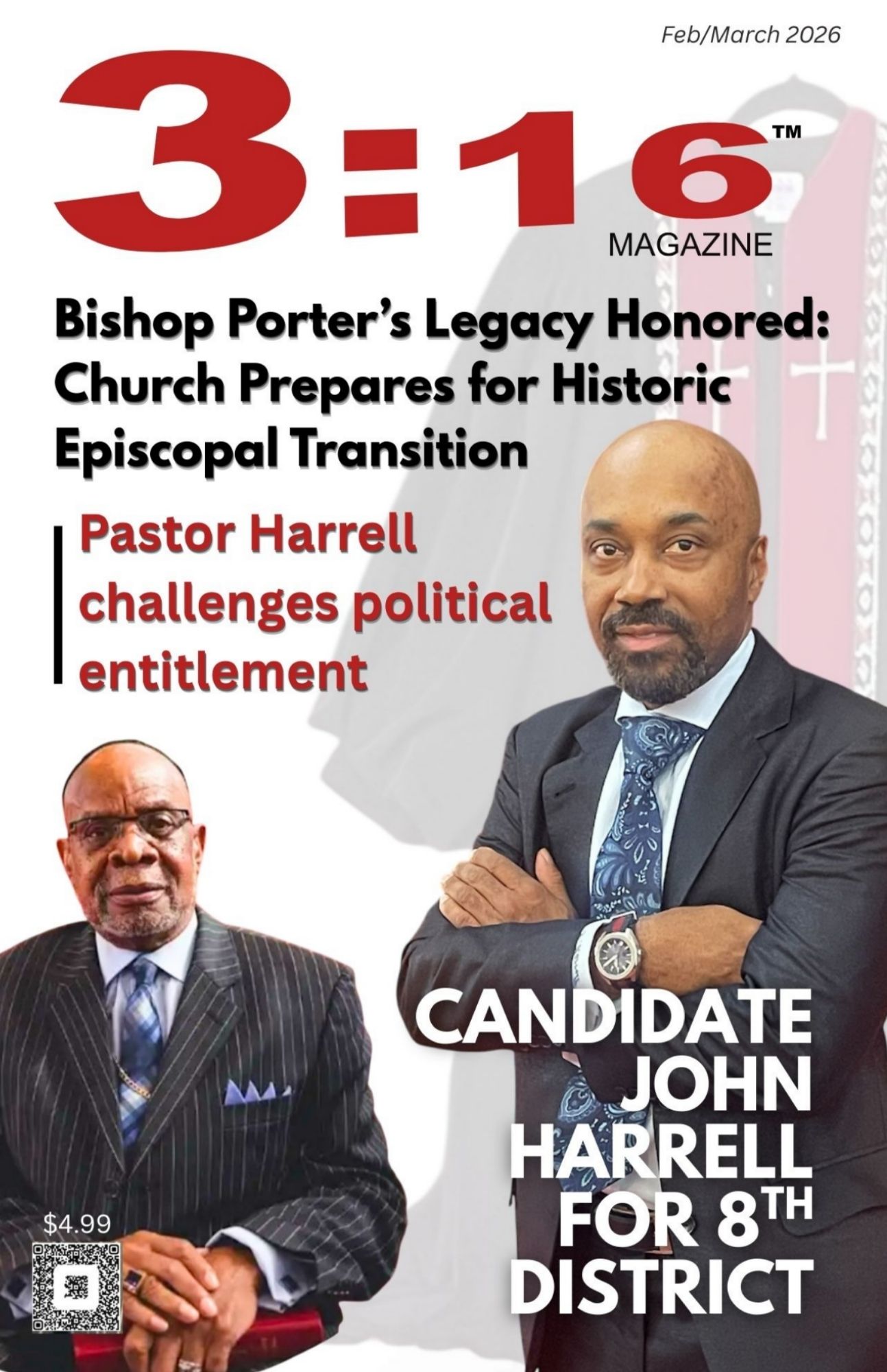 Bishop Claude Porter, Pastor John Harrell