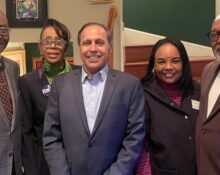 Raj with Larry Huggins, Gwen Appleberry, Patty Howse, William Kates