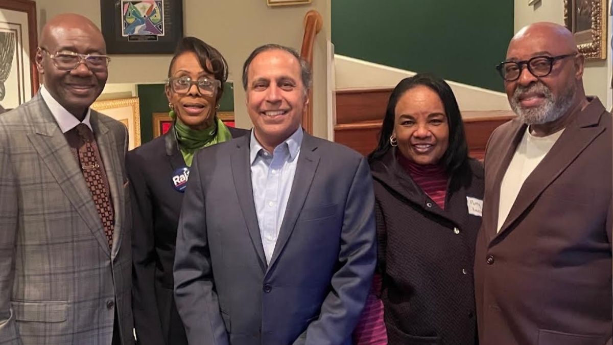 Raj with Larry Huggins, Gwen Appleberry, Patty Howse, William Kates