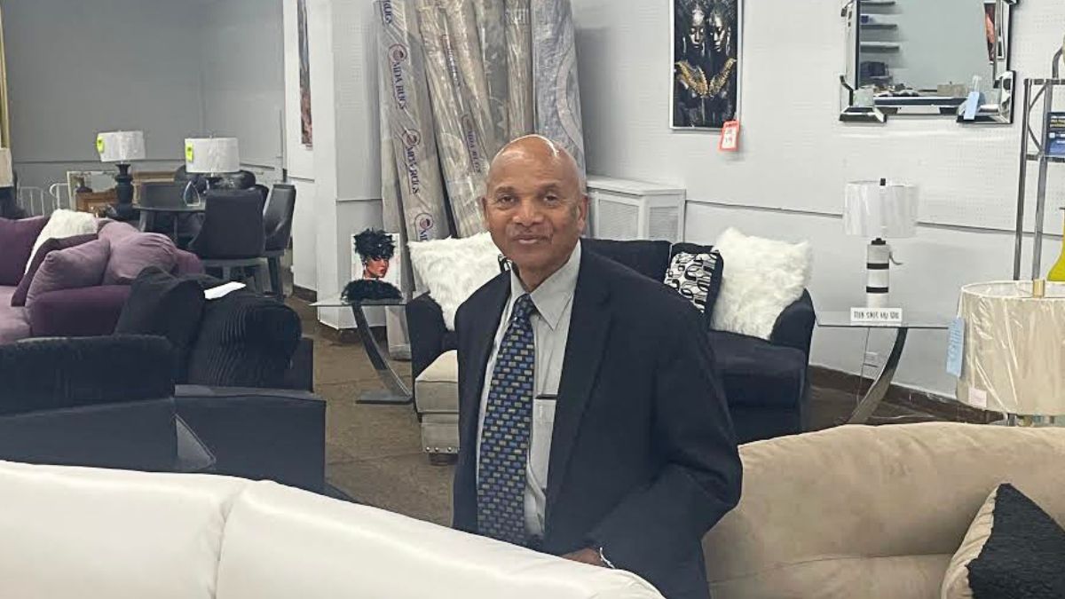 Bass furniture Store Chicago, Eddie Davis owner